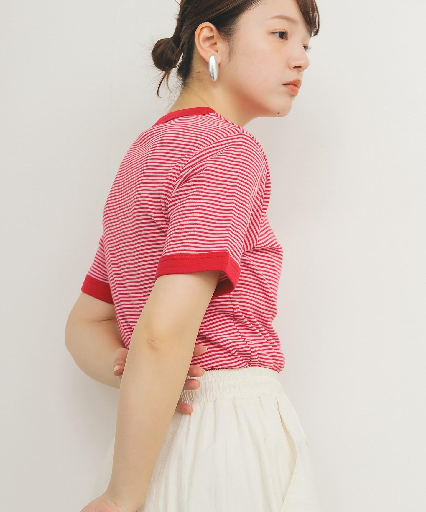 Miller拼接羅紋T恤