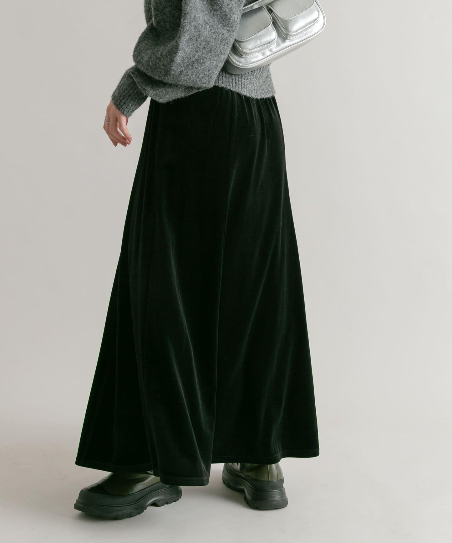 微喇天鵝絨半裙