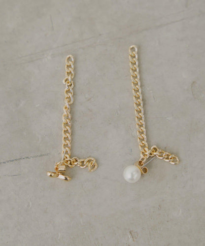 【Chico】不對稱鏈條耳環