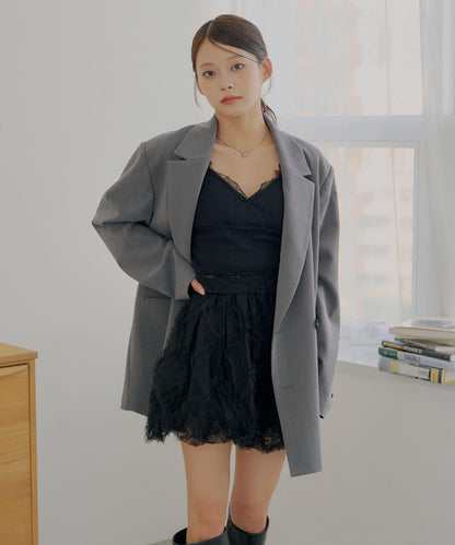 9月6日0點開售 蕾絲層疊泡泡短褲