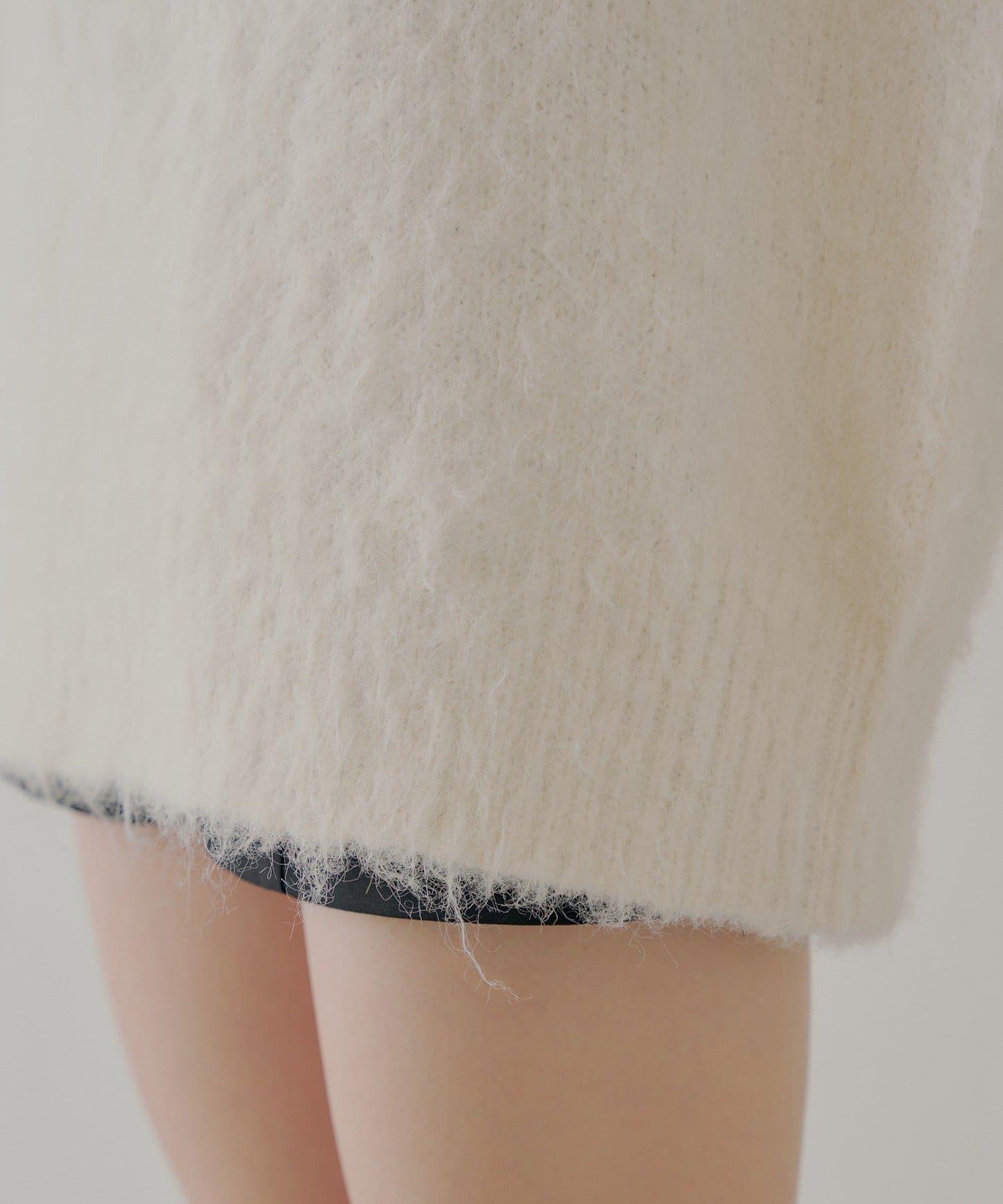 2WAY背部開口天鵝絨蝴蝶結寬鬆針織衫