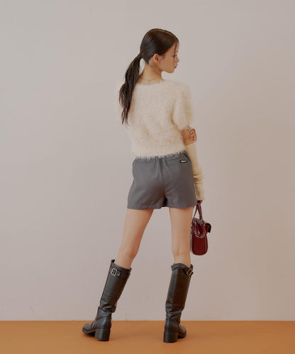 【Chico】前褶短褲