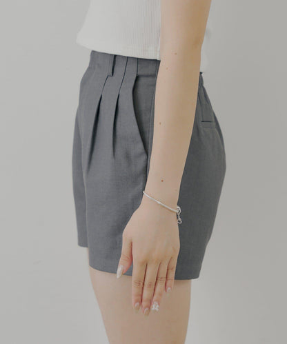 【Chico】前褶短褲