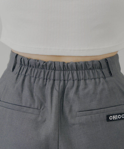 【Chico】前褶短褲