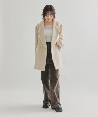 毛邊雙排扣西裝外套