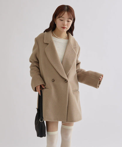 毛邊雙排扣西裝外套