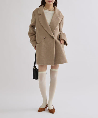 毛邊雙排扣西裝外套