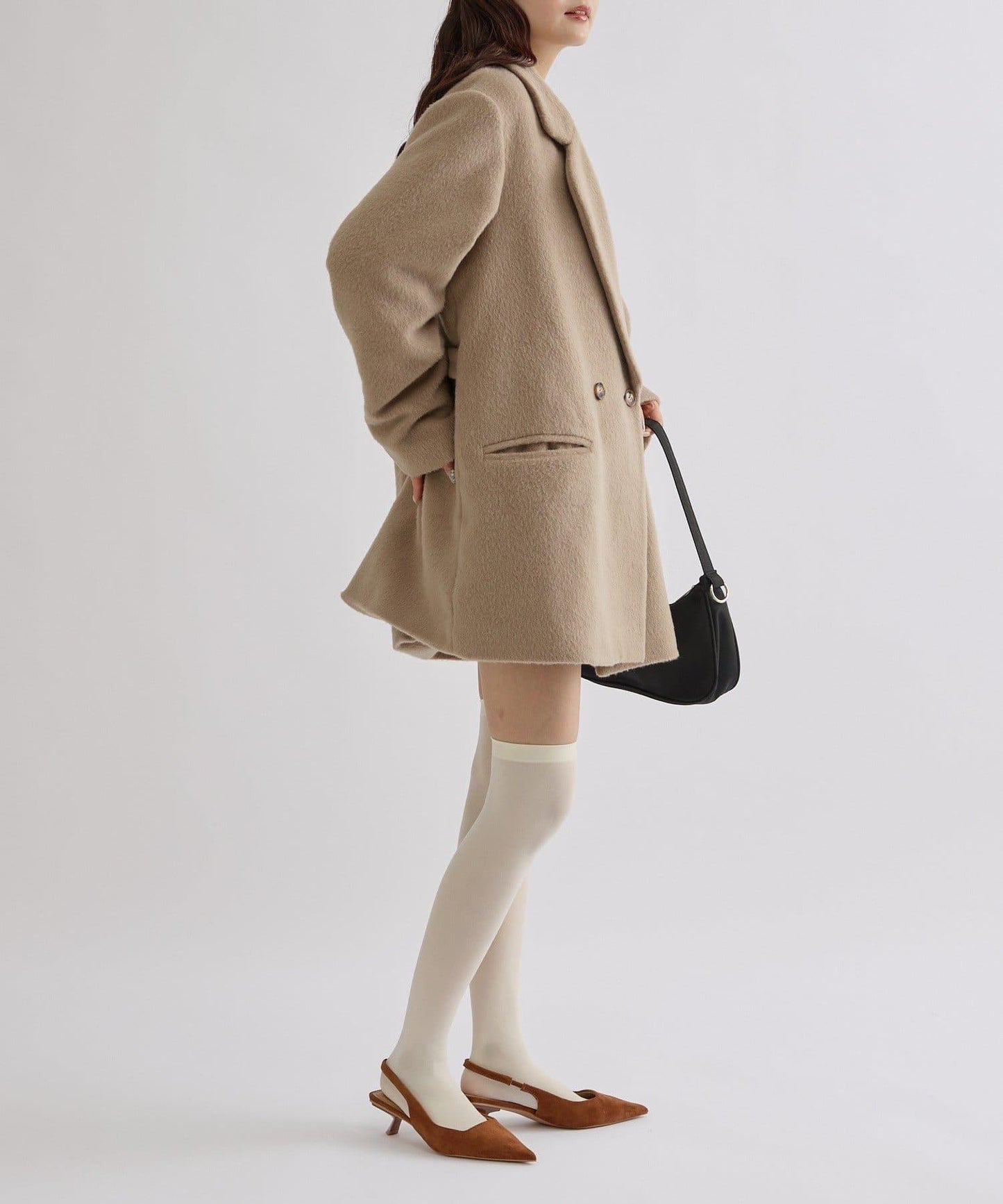 毛邊雙排扣西裝外套