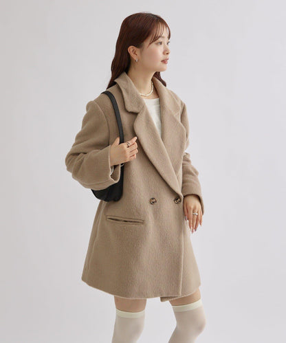 毛邊雙排扣西裝外套