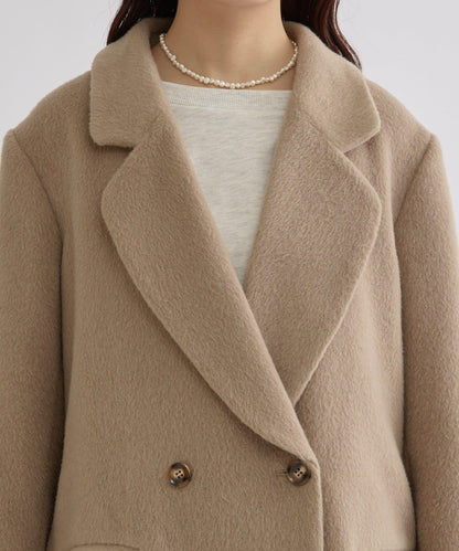 毛邊雙排扣西裝外套