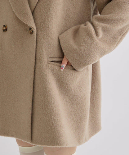 毛邊雙排扣西裝外套