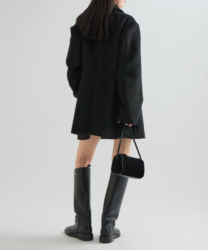 毛邊雙排扣西裝外套