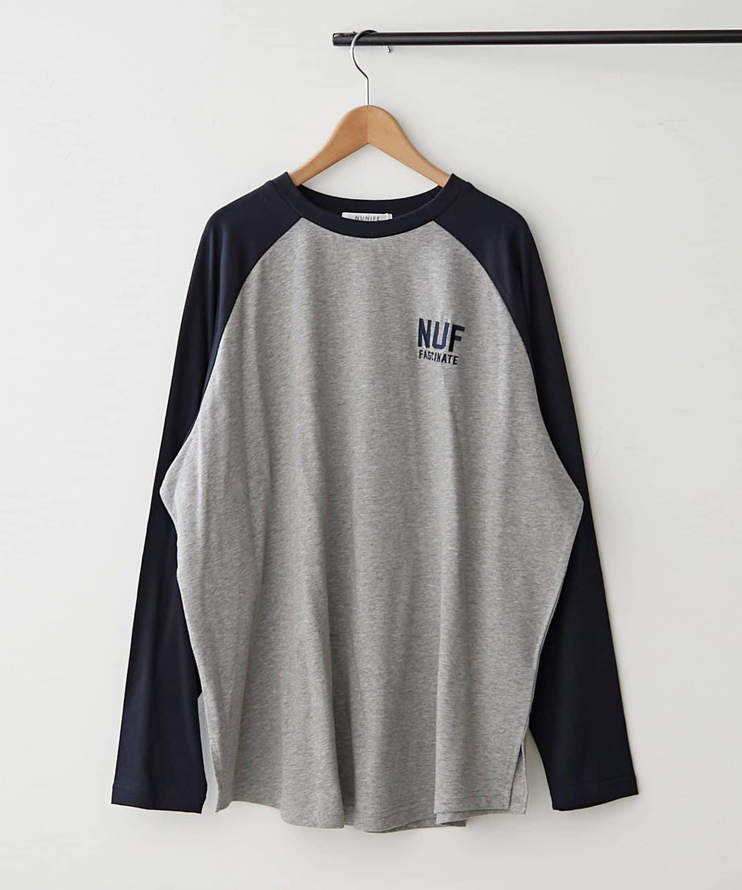 【NUNIFE】插肩袖寬鬆T恤