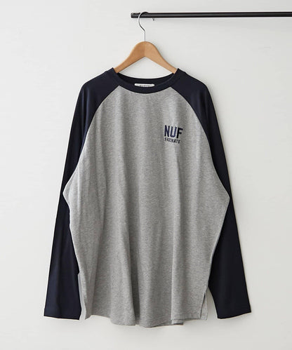 【NUNIFE】插肩袖寬鬆T恤