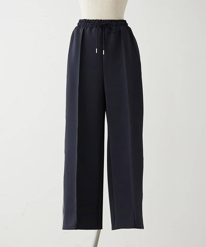 【NUNIFE】顯瘦線條休閒褲