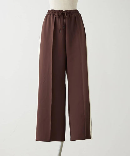 【NUNIFE】顯瘦線條休閒褲