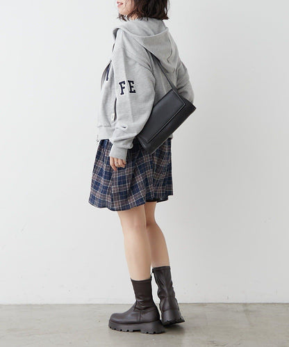 【NUNIFE】【可選2種長度】大字母印花連帽衛衣