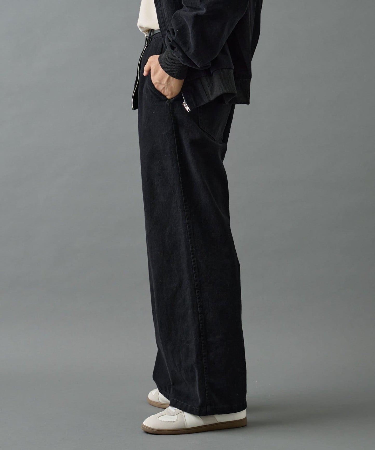 【AW/可成套搭配】生物酶處理磨毛斜紋長褲