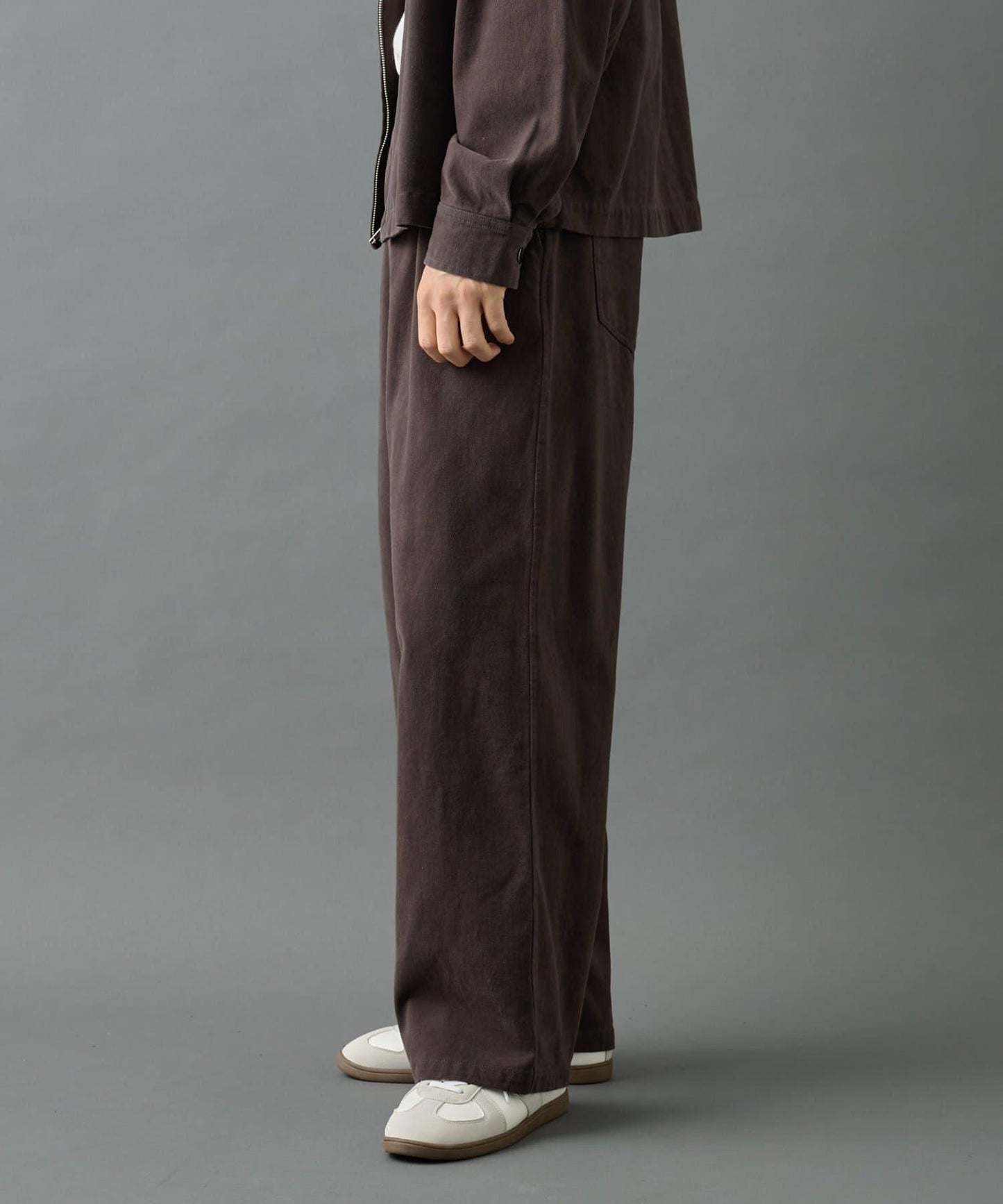 【AW/可成套搭配】生物酶處理磨毛斜紋長褲