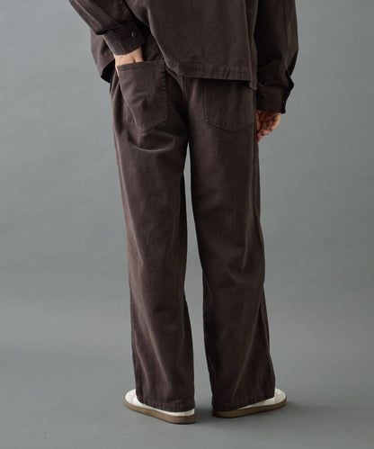 【AW/可成套搭配】生物酶處理磨毛斜紋長褲