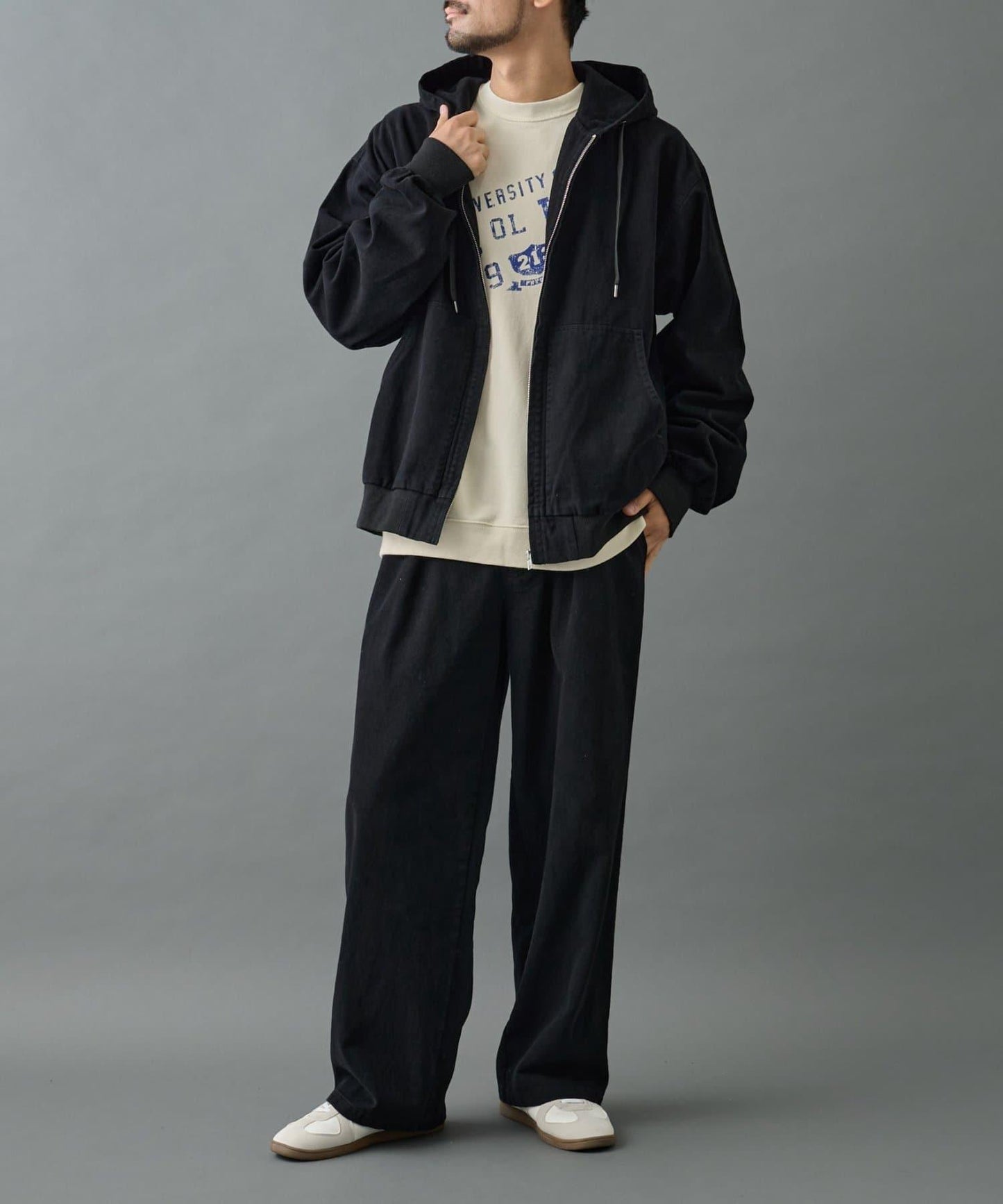 【AW/可成套搭配】生物酶處理磨毛斜紋長褲