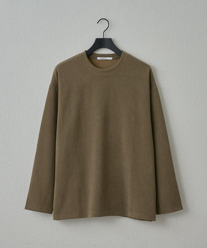 【AW】剪裁絨面套頭衫