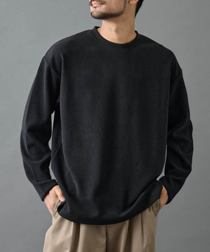 【AW】剪裁絨面套頭衫