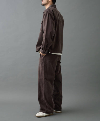 【AW/可成套搭配】生物酶處理磨毛斜紋長褲