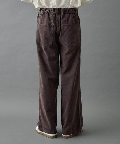 【AW/可成套搭配】生物酶處理磨毛斜紋長褲