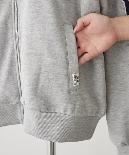 【NUNIFE】【可選2種長度】大字母印花連帽衛衣