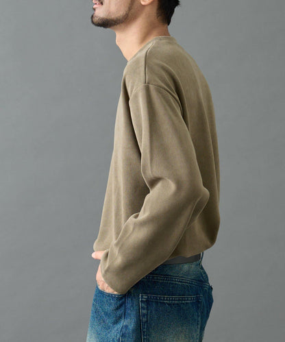 【AW】剪裁絨面套頭衫