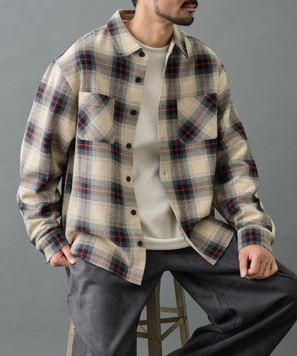 【AW】重磅斜紋格子襯衫