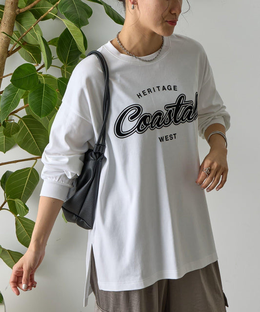 【AW】Coastal印花袖口羅紋長袖T恤
