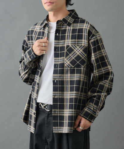 【AW】重磅斜紋格子襯衫