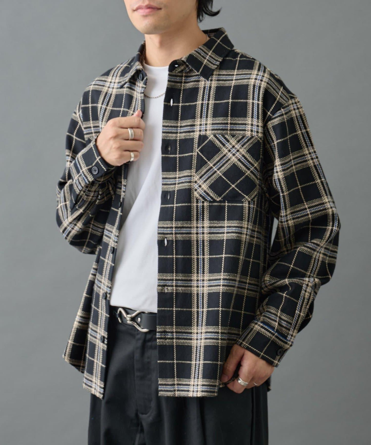 【AW】重磅斜紋格子襯衫