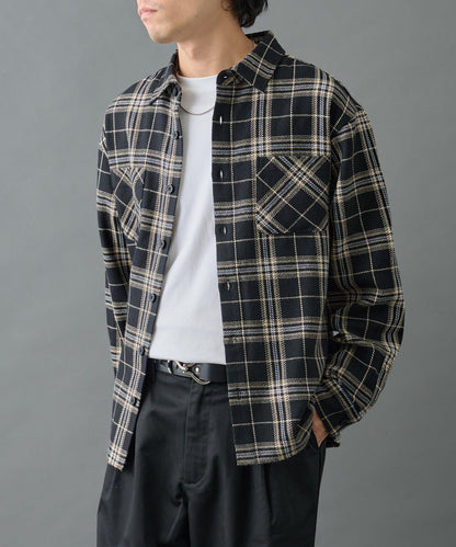 【AW】重磅斜紋格子襯衫