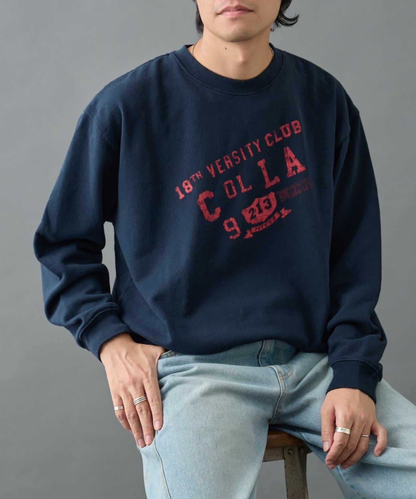 【AW】復古做舊學院風衛衣