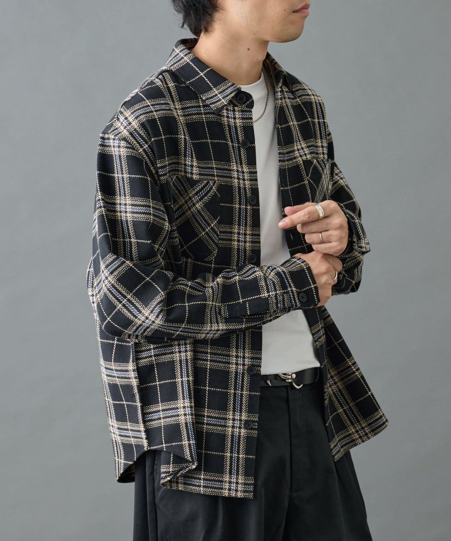 【AW】重磅斜紋格子襯衫