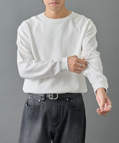 【AW】提花長袖T恤