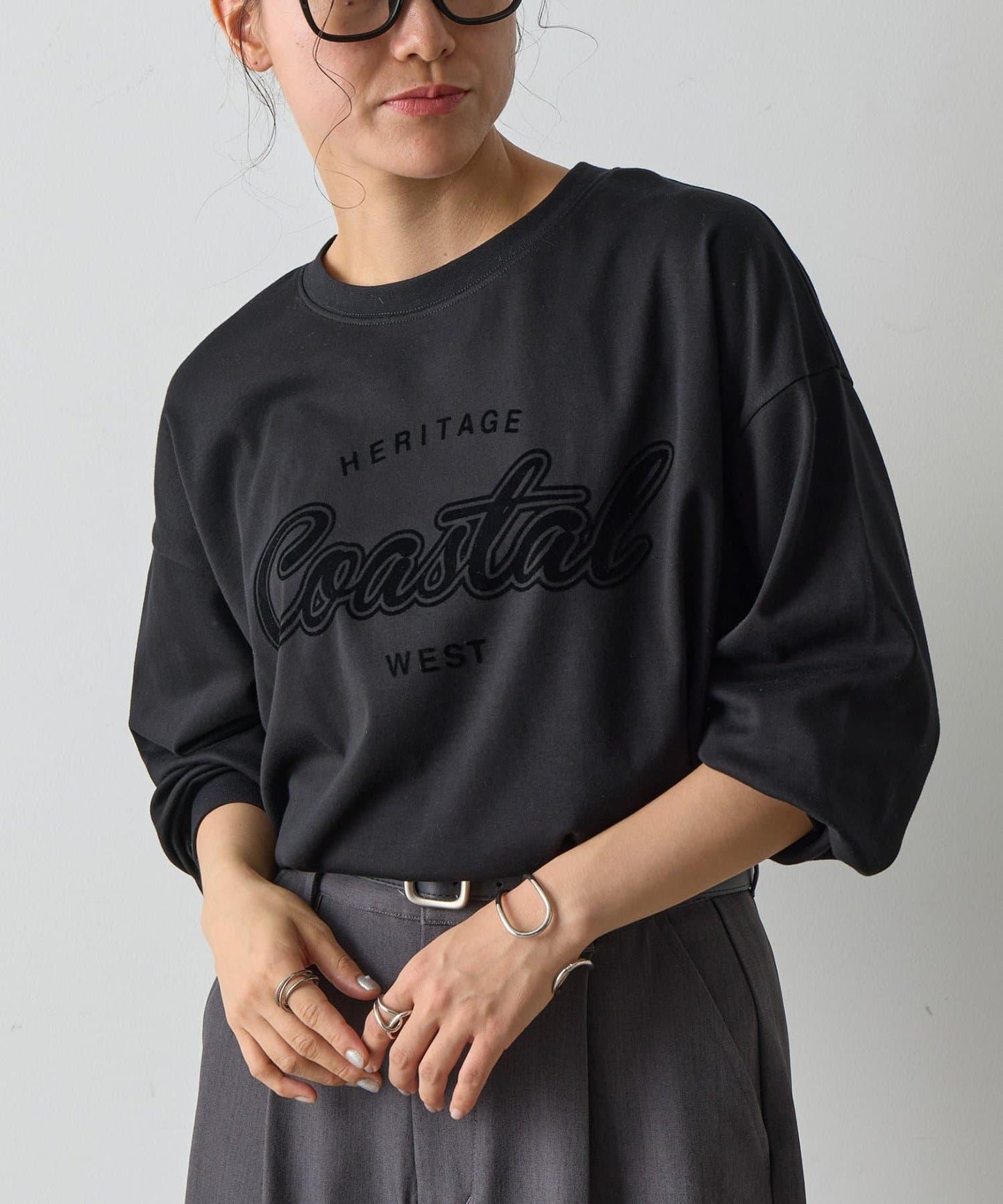 【AW】Coastal印花袖口羅紋長袖T恤
