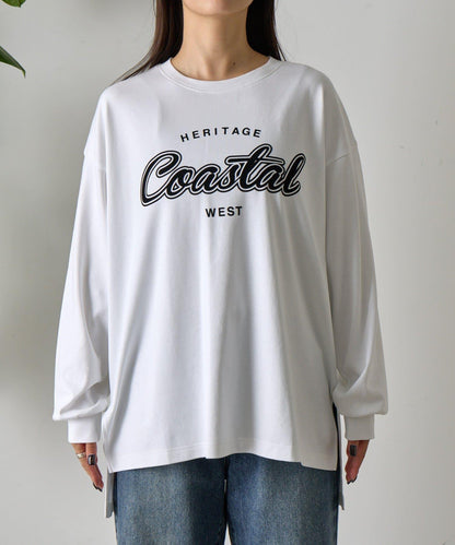 【AW】Coastal印花袖口羅紋長袖T恤