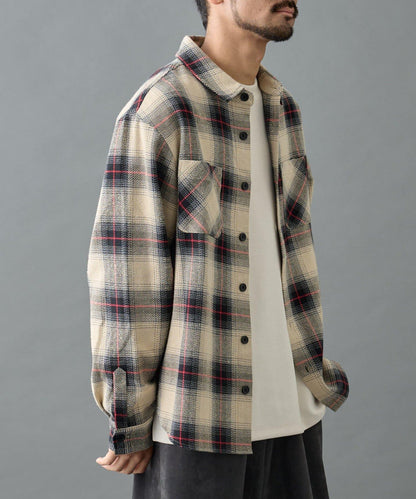 【AW】重磅斜紋格子襯衫