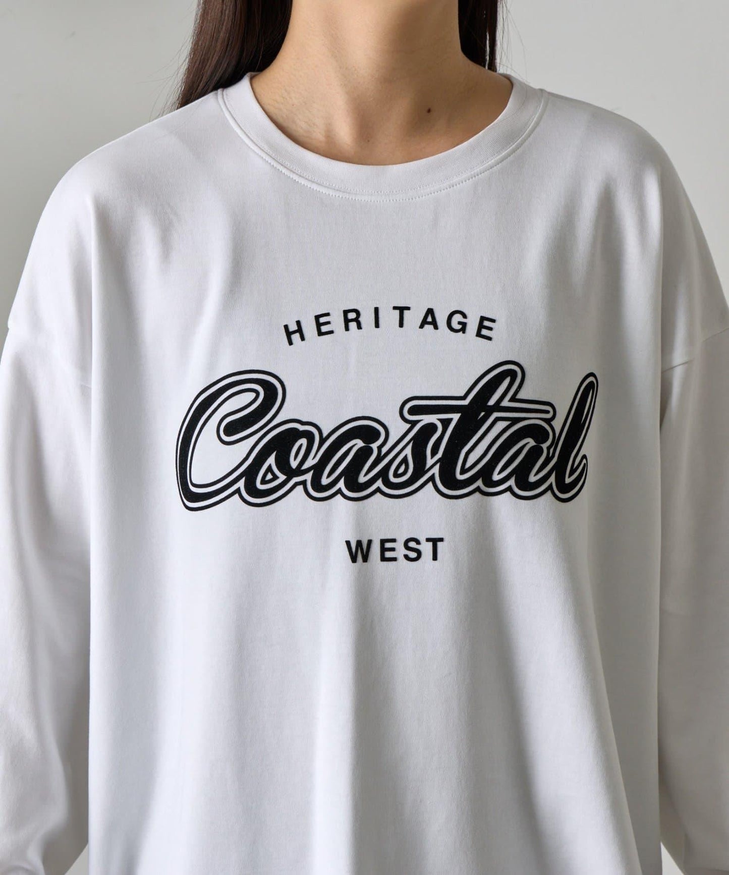 【AW】Coastal印花袖口羅紋長袖T恤