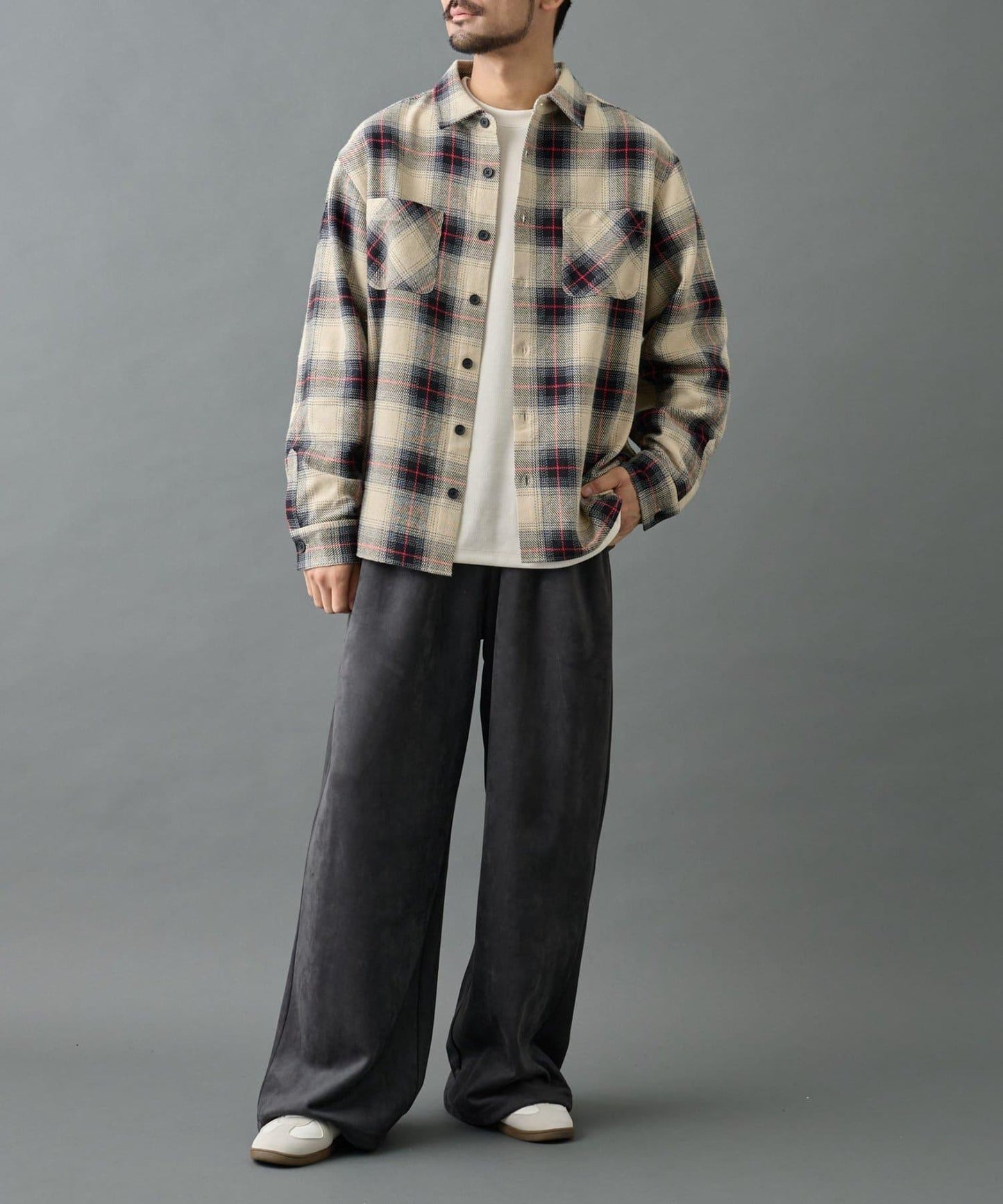 【AW】重磅斜紋格子襯衫