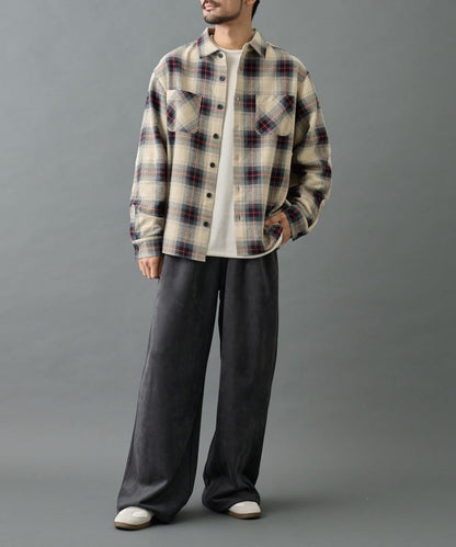 【AW】重磅斜紋格子襯衫