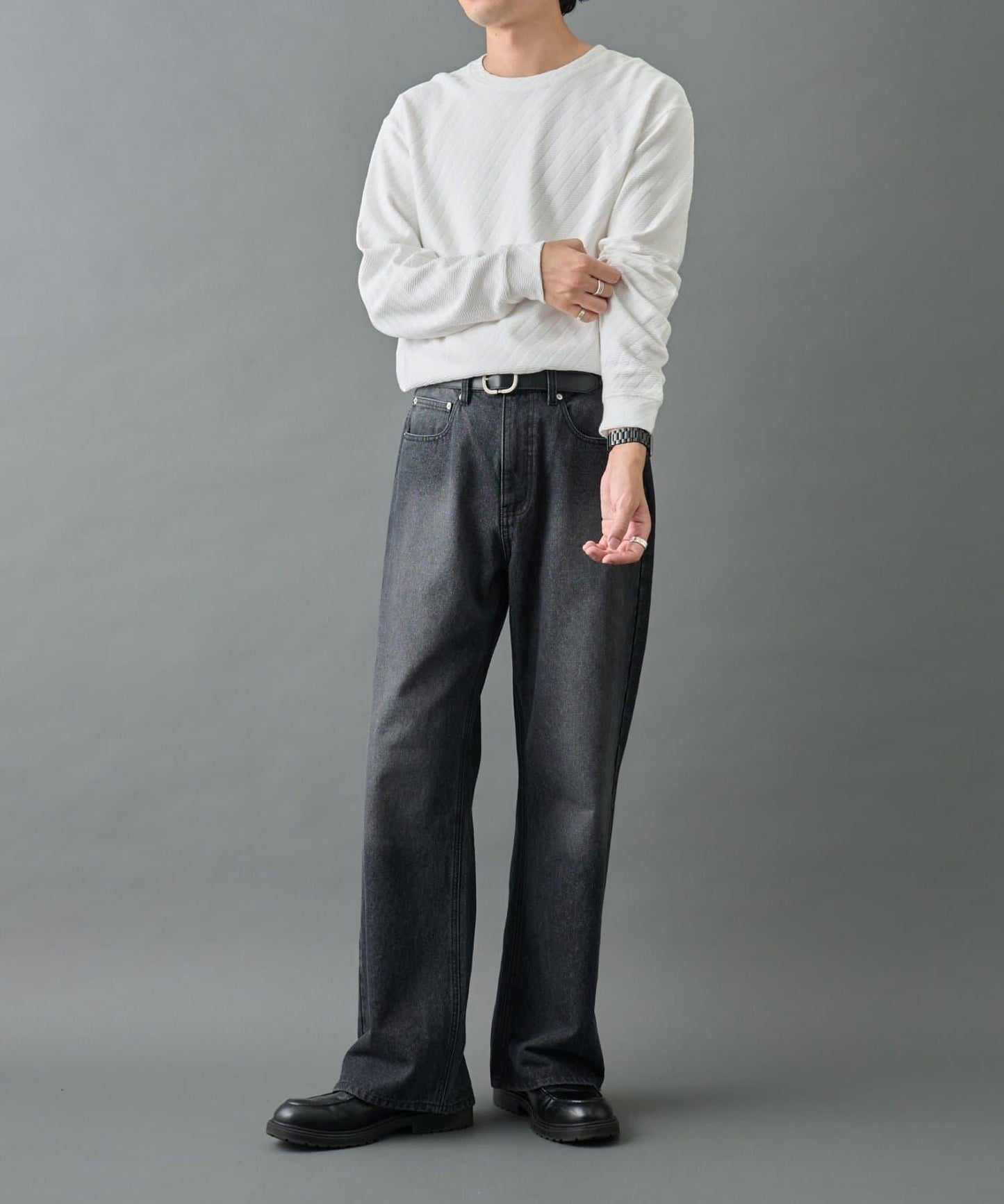 【AW】提花長袖T恤