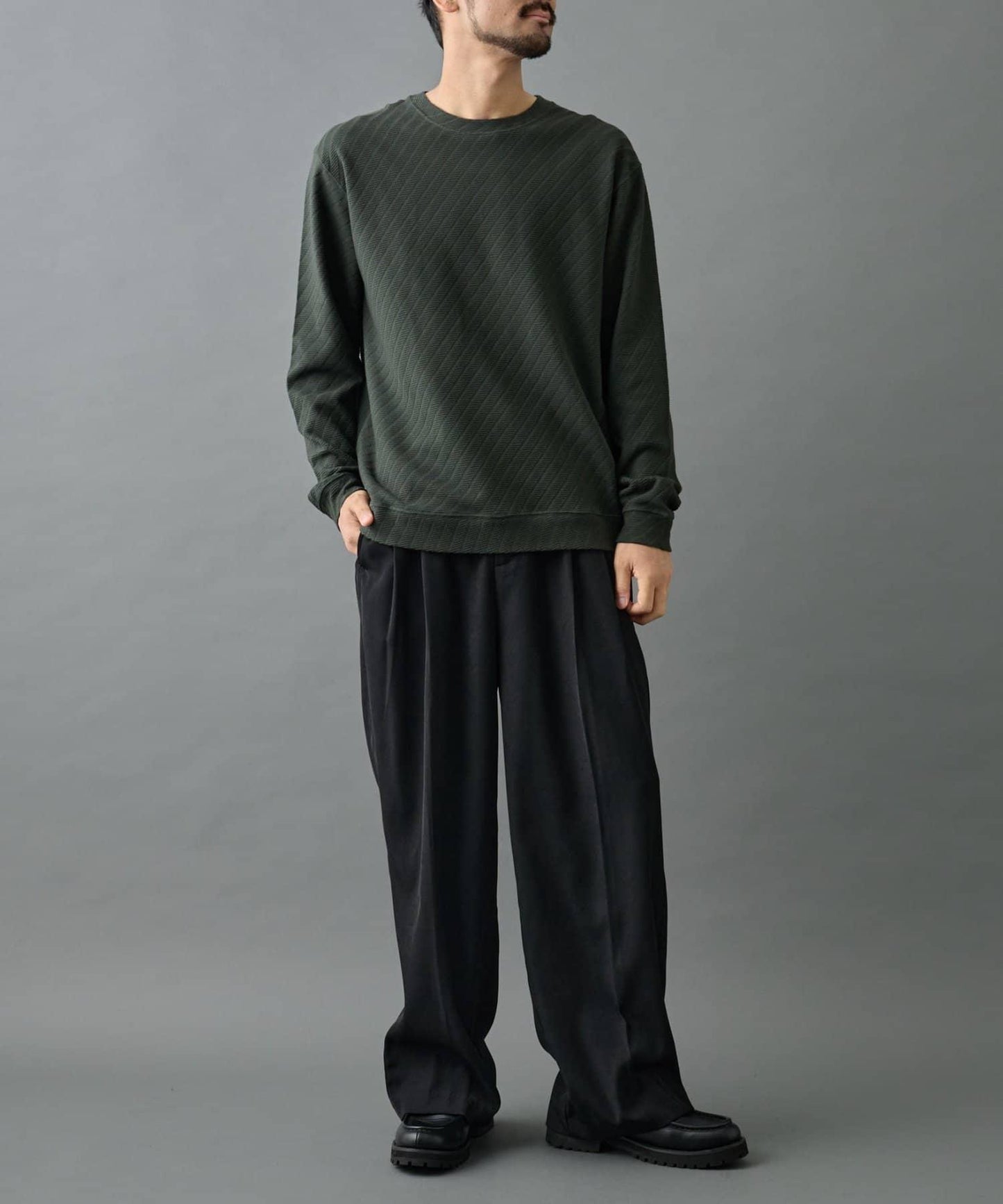 【AW】提花長袖T恤