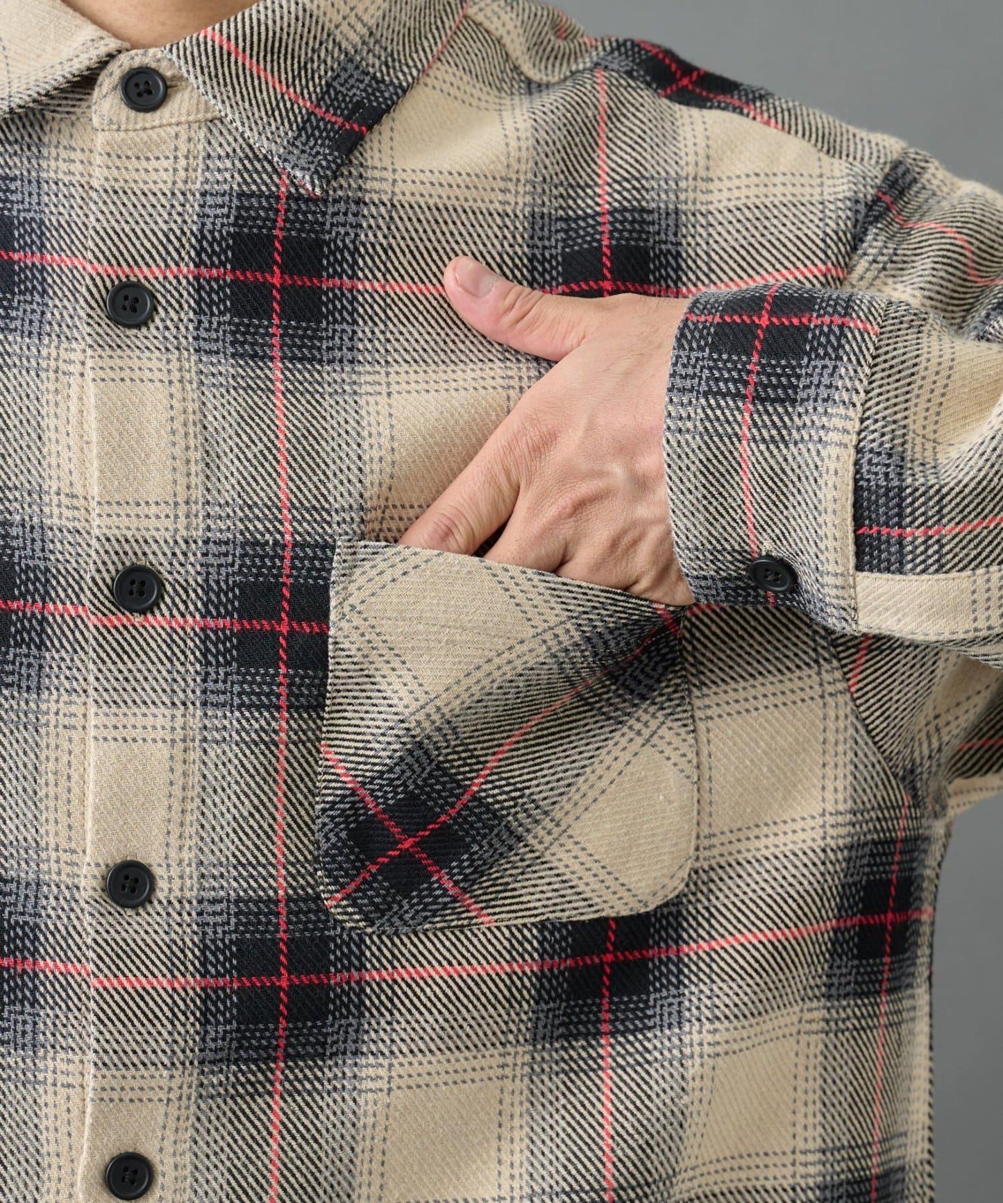 【AW】重磅斜紋格子襯衫