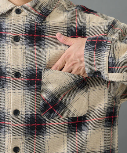 【AW】重磅斜紋格子襯衫