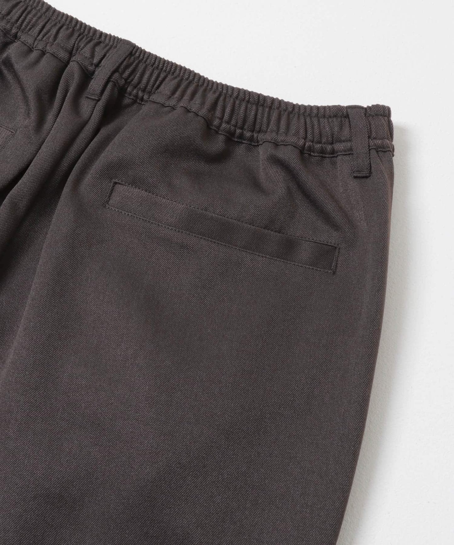 羊毛感雙褶錐形褲